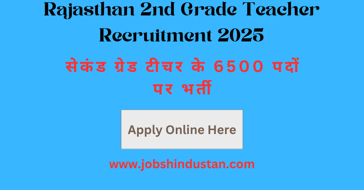 Rajasthan 2nd Grade Teacher Recruitment 2025